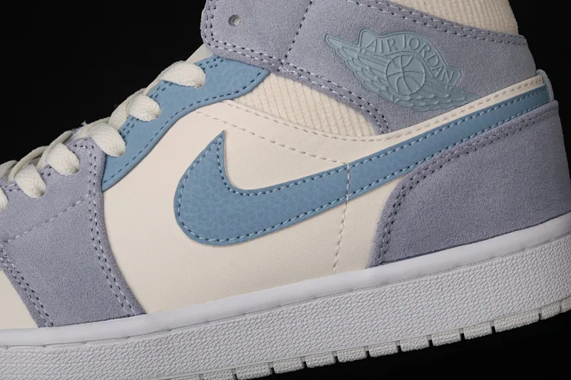 All categories Air Jordan Jordan series basketball shoes Air Jordan 1 Mid Air Jordan 1 Mid AJ1 Joe 1 China suede splicing blue DA4666-100